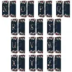 NATURE MAGICK FLORAL MONOGRAM GOLD NAVY 2 LEATHER BOOK CASE FOR SAMSUNG PHONES 1