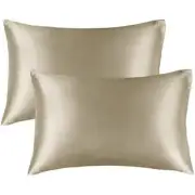 BEDELITE Satin Pillowcase for Hair and Skin, King Pillow Cases Set of 2 Pack