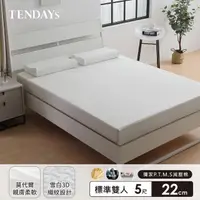 在飛比找momo購物網優惠-【TENDAYS】舒眠柔睡紓壓床墊5尺標準雙人(22cm厚 