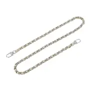 32" Purse Chain Strap with Buckles for Shoulder (Gold + Silver)