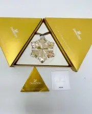 Swarovski Crystal Large Gold 2016 Christmas Star Ornaments