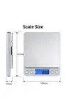 3kg/0.1g Electronic Kitchen Digital Scale LCD Balance Food Weight Postal Scales