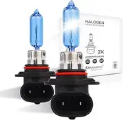 Sinoparcel HB3 Headlight Bulb, 5000K 12V 65W 9005 Bulb for Main High Beam, for Stock Halogen Replacement, Plug and Play, IP67, 2 Pcs