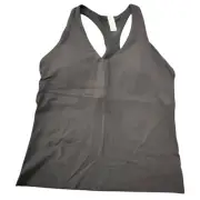 NWT OFFLINE by Aerie Racerback Tank Black Built In Padded Bra Size XL Gym Swim