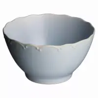 在飛比找博客來優惠-【小倉陶器】日本美濃燒 優雅花邊陶瓷餐碗13cm ‧ 藍