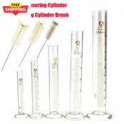 1PCS Professional Thick Glass Graduated Measuring Cylinder Set 5 10 25 50 100Ml