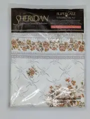 Sheridan Vintage Retro Supercale Floral Design Two Standard Pillowcases - New