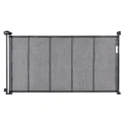 Retractable Baby Gate, 34.2" Tall Mesh Baby Gate, Extends up to 60" Wide Retractable Gate for Kids or Pets, Retractable Dog Gates for Indoor Stairs, Doorways, Hallways, Playrooms,