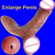 Condoms Extender Enlarger Enhancer Penis Sheath Male Penis Sleeve Girth Reusable