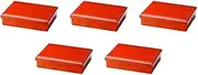 Set of 5, 8 Inch Long Hand Cloth Side Meal Bento Lunch Box Shunkei (Divided Separated) [Shokado]