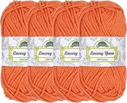 JubileeYarn Lacery Yarn - 100g/Skein Chunky Cotton - Coral Bay - 4 Skeins
