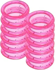 12pcs Soft Silicone Scissors Finger Rings Silicone Pet Shears Ring Shear Grips Inserts Finger Protector Soft Silicone Accessories Non Slip Barber Hair Shears Tools