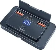 Panneau De Prise USB Pour Camping-Car – Chargeur USB 12V Avec Ports De Chargement Rapide Pour Véhicules, Bateau, Voiture, Caravane – Panneau Encastrable Compact Et – Accessoire Électrique Poly