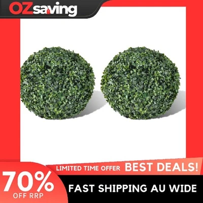 Boxwood Ball 2 pcs Indoor Outdoor 27 cm Mixed Green Artificial Topiary 0871