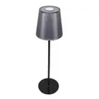 (Black)Cordless Table Lamp Rechargeable 2000mAh Dimmable Touch Control IP54 VA