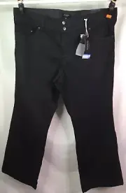 AUTOGRAPH BLACK SECRET BOOTLEG SHORT STRETCH JEANS SZ 22 NEW #6