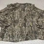 PRIMARK snake skin print chiffon blouse size 2xl