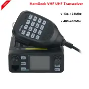 HamGeek HG-8118 25W Mini Mobile Radio VHF UHF Transceiver 136-174Mhz 400-480Mhz