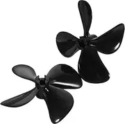 Totority 1 Pair Membrane Propeller Boat Air Screw with Pole Boat Repairing Tool Rc Boat Parts and Accessories Rc Boat Air Screw Boat Supplies DIY Boat Propeller Rc Boat Repairing Supply Black