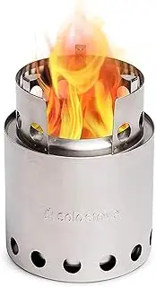 Solo Stove Lite | Portable Camping Hiking, Backpacking and Survival Stove, No Liquid Fuel Needed, 1-2 People, 304 Stainless Steel, Compact 10,8 x 14,5 cm