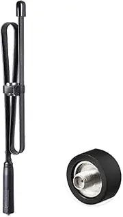 [Bingfu] Dual Band VHF UHF 136-520MHz 28.3 inch Foldable CS Tactical SMA Female Ham Radio Aerial Antenna for Baofeng BF-F8HP UV-5R UV-82 BF-888S Handheld CB Ham Radio