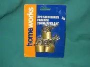 3 PC Small Padlocks 20mm Mini Brass Locks Jewelry Safe toolbox etc W 3 Keys DL3