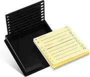 SEWACC 1 Set Memo Note Stencil Template Sticky Papers Desk Sticker Dispenser Office Organizer