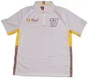 SHELL V-POWER Racing Team #17 Scott McLaughlin Driver Polo Shirt (L, White)