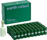 Earth Rated Dog Poo Bags x900 Extra Thick and Strong Biodegradable x2 dispensers