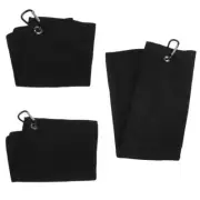 Balls Hands Cleaning Towels Golf Towel Cleans Clubs With Carabiner Hook