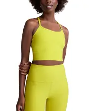 Beyond Yoga Spacedye Slim Racerback Cropped Tank in Citrus Pop Heather