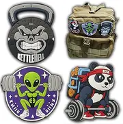 EVERFLY Patches Velcro Military Backpack with Velcro - Pack of 3 - Crossfit Patches Velcro - Accessories Gym Airsoft - Men Women - PVC Badge - Tactical Germany Police Sticker