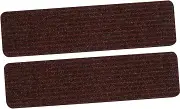 SHINEOFI 2pcs Self Adhesive Stair Mats Washable Non Skid Polyester Step Pads Stain Resistant Carpet for Stairs Easy to Cut for for High Traffic Areas