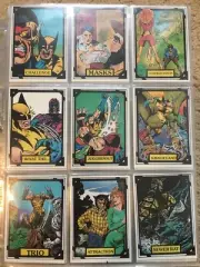 1988 Marvel Wolverine Trading Cards NEAR COMPLETE SET, #1-50 - Missing #23