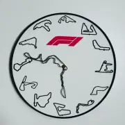 Wall Clock - Formula 1 Track Clock - Racing - F1 Clock - quartz movement