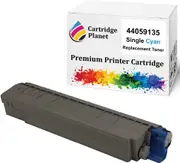 Cyan Compatible Toner Cartridge for OKI 44059135 (8,000 Pages) for OKI C810 C830