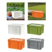 Stackable Camping Storage Container with Lids and Latching Buckles PP Storage