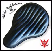 Seat Chopper Harley Sportster Bobber Bates Indian 13x15" Black Spring Tuck Roll