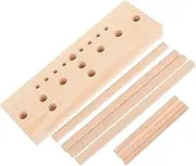 Generic 1 Set Bow Maker Stocking Stuffer Nativity Decor Christmas Bows Maker Mini Bow Craft Making Kit Christmas DIY Bowknot Supplies Wreath Making Tool Yule Beige Wooden