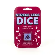 Gift Republic Stress Less Dice Relaxation/Wellness Self-Care Decision Game PRPL