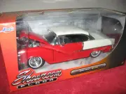 1955 CHEVY BEL AIR 1:24 SHOWROOM JADA OPENING HOOD,DOORS & TRUNK, WHITEWALLS