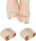 2 Pcs Gel Toe Separator, Tube Bandages, Silicone Toe Stretcher, Hallux Valgus Co