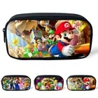 Super Mario Pencil Case Pen Bag Storage Case Make up Pouch Kids Boys Girls~/