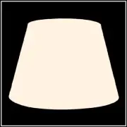 ALADDIN LAMP BRAND PART # N110 14 INCH PAPER SHADE - NEW