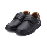 在飛比找Yahoo奇摩購物中心優惠-SARTORI 寬楦魔鬼氈傳統休閒鞋 黑 男鞋