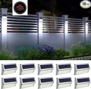 Luces solares para exteriores, paquete de 10 luces solares para cercas con 30.