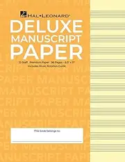 Hal Leonard Deluxe Wirebound Super Premium Manuscript Paper Book