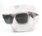 Prada Sunglasses SPR A06 16Z-70B Transparent Gray Silver Logo w/case NWT