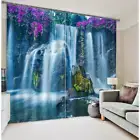 Marvellous Waterfall Live 3D Blockout Photo Printing Curtain Draps Fabric Window