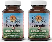 Yerba Prima Great Plains Bentonite Clay Caps Herbal Detox (Pack of 2)